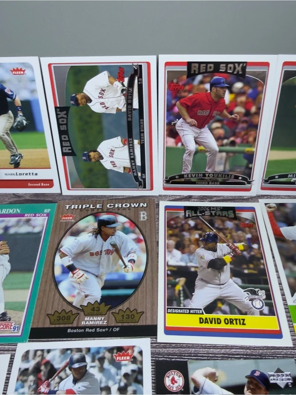 Boston Red Sox Lot 24x Ortiz Ramirez Schilling Varitek +